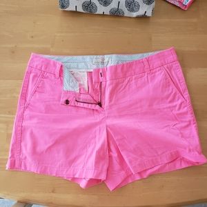 NWT J Crew Chino Shorts, Hot Pink